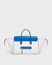 MALETA GRANDE DE TEJIDO Y PIEL DE BECERRO - NATURAL / ULTRAZUL - BOLSOS DE VIAJE - 1 | CELINE