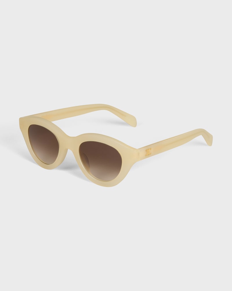 Triomphe Mini 01 sunglasses in Acetate - MILKY LIGHT ORANGE -  - 1 | CELINE