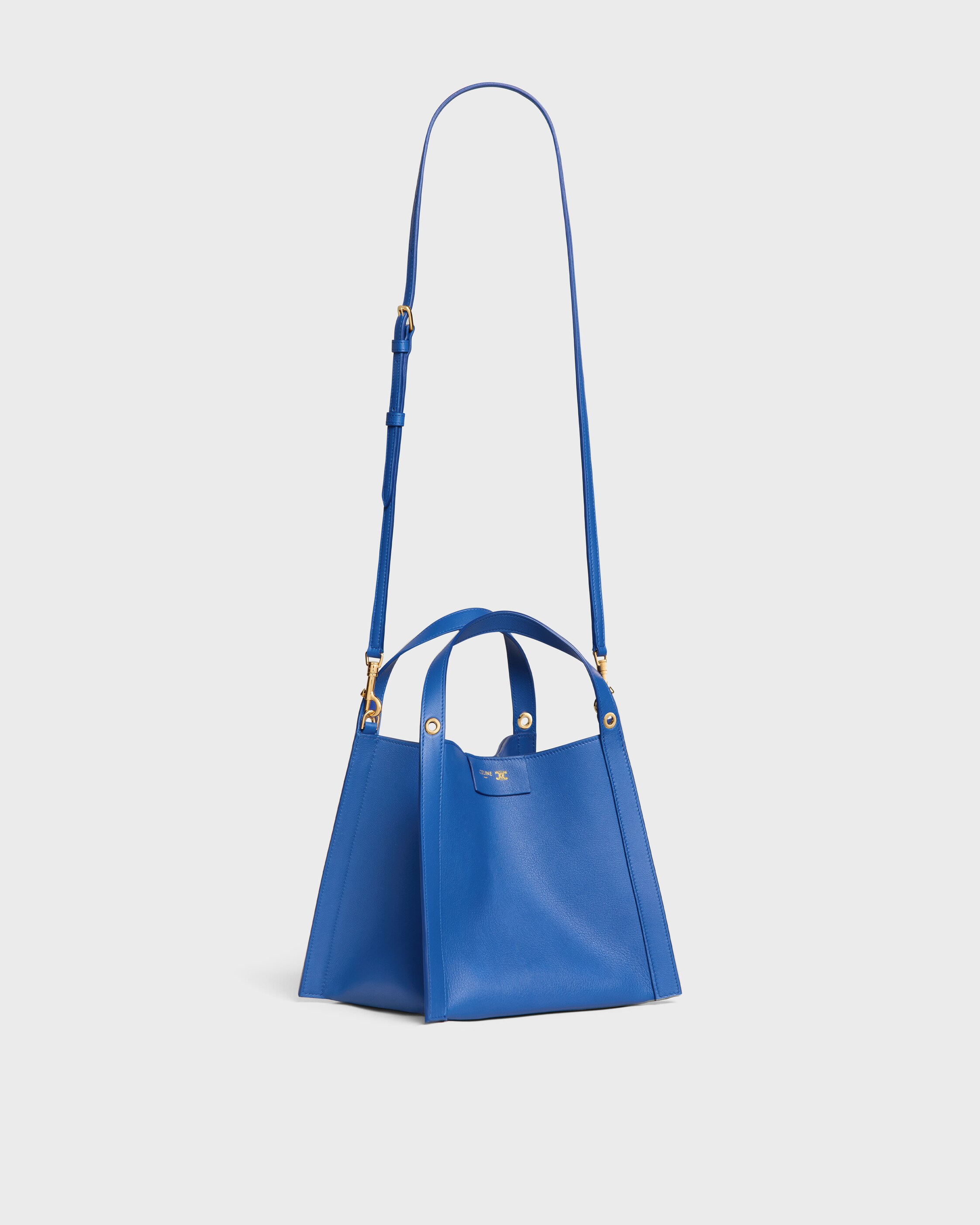 SMALL CUBE BAG IN SUPPLE CALFSKIN - OXIDE BLUE | CELINE
