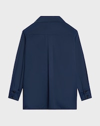 overshirt IN cotton satin - NAVY -  - 2 | CELINE