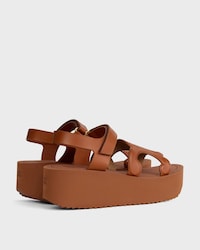 SUNNY SANDAL IN Calfskin - Vegetal Tanning - TAN -  - 2 | CELINE