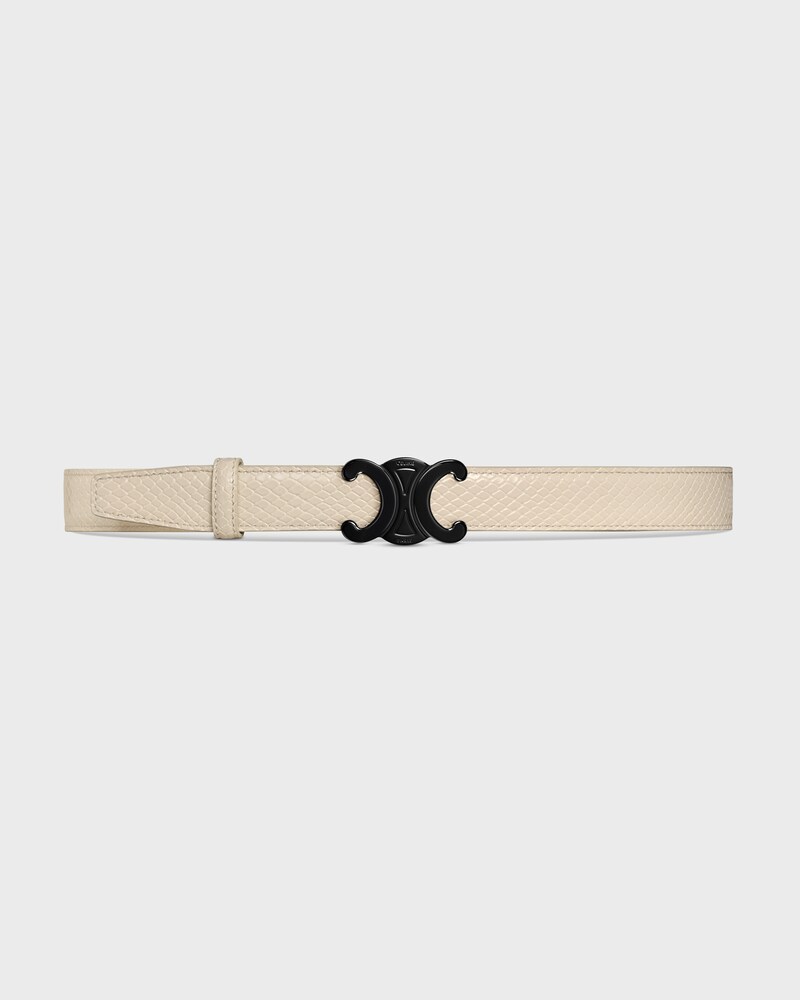Reversible Strap 25 IN TAURILLON LEATHER & PYTHON EMBOSSED CALFSKIN -  -  - 1 | CELINE