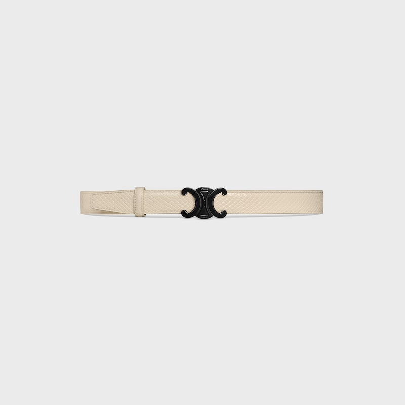Reversible Strap 25MM IN TAURILLON LEATHER & PYTHON EMBOSSED CALFSKIN -  -  - 1 | CELINE