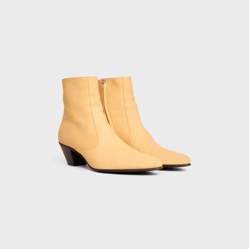 Bota HECTOR com zíper em pele de bezerro - ORME - - 1 | CELINE