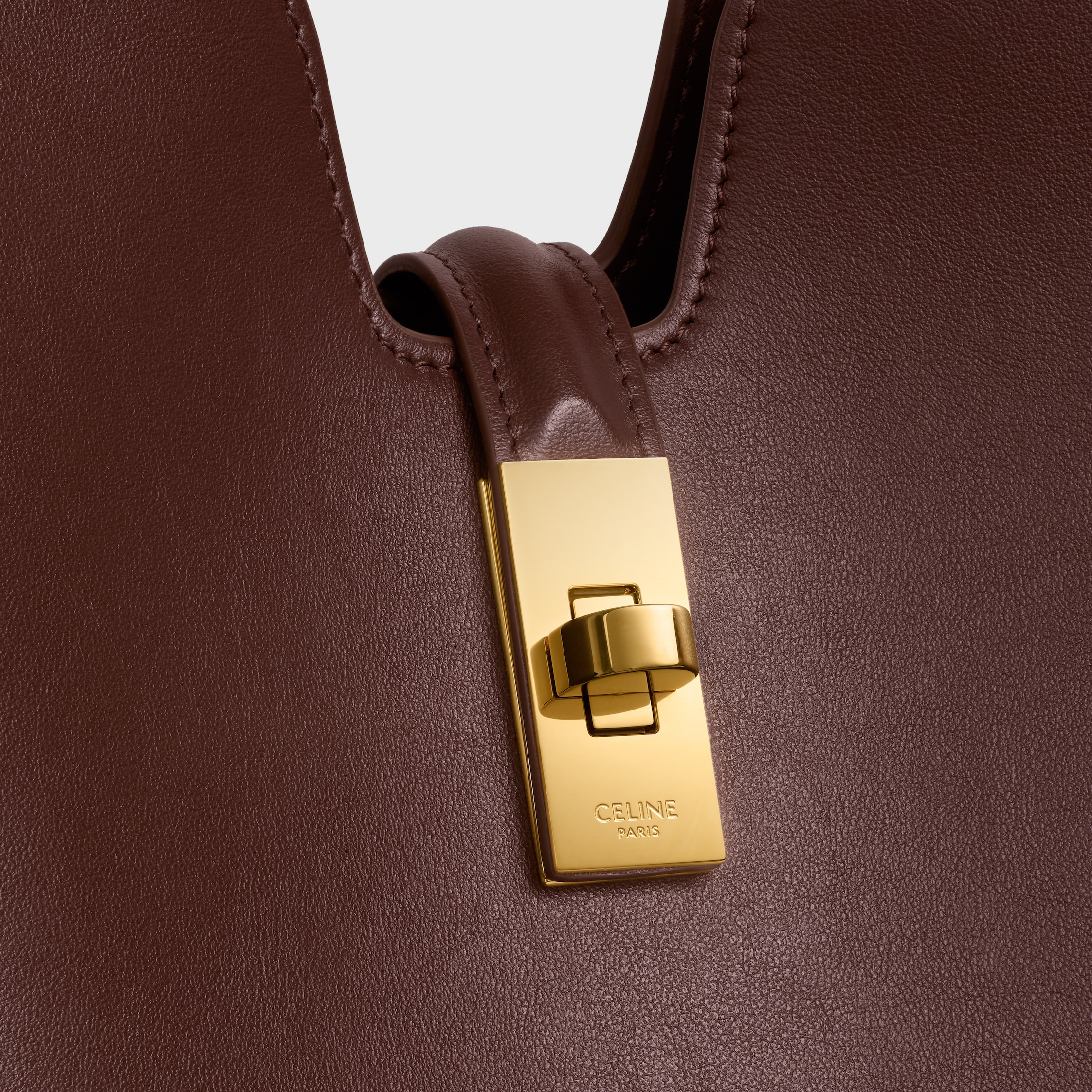 MEDIUM CAMILLE 16 SOFT BAG IN SMOOTH CALFSKIN - CHESTNUT | CELINE