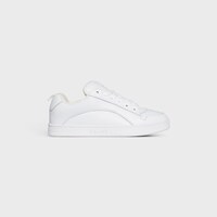 CELINE HUNTINGTON - LOW TOP SNEAKERS IN TUMBLED LEATHER AND MESH - OPTIC WHITE -  - 1 | CELINE