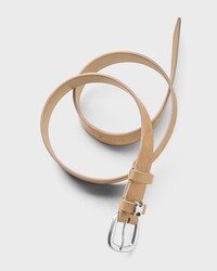 Ceinture Vivienne 25MM Veau Grainé façon Velours - MARRON SEPIA -  - 2 | CELINE
