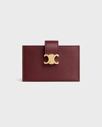PORTE-CARTES ACCORDEON NINO VEAU SOUPLE GRAINE - Syrah - NOUVEAUTÉS - 1 | CELINE