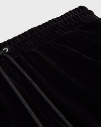 TRACKSUIT PANTS IN velvet jersey - BLACK / WHITE -  - 2 | CELINE