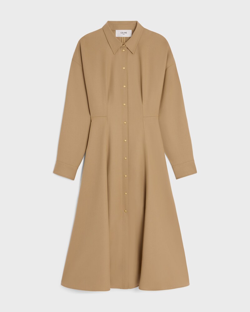 dress IN wool - SAND -  - 1 | CELINE