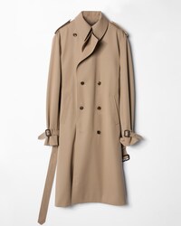 trench coat IN wool gabardine - ASH BEIGE -  - 1 | CELINE