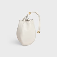 スモール ドロップ バケット / サプルスムースカーフスキン - ホワイトコットン - バケットバッグ - 2 | CELINE
