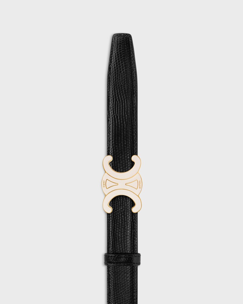 Reversible Strap 25MM IN TAURILLON AND LIZARD EMBOSSED CALFSKIN -  -  - 1 | CELINE