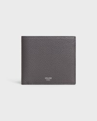 Bi-fold Wallet IN GRAINED CALFSKIN - GREY - WALLETS - 1 | CELINE