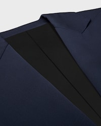 colonne jacket IN DIAGONAL WOOL - NAVY -  - 2 | CELINE