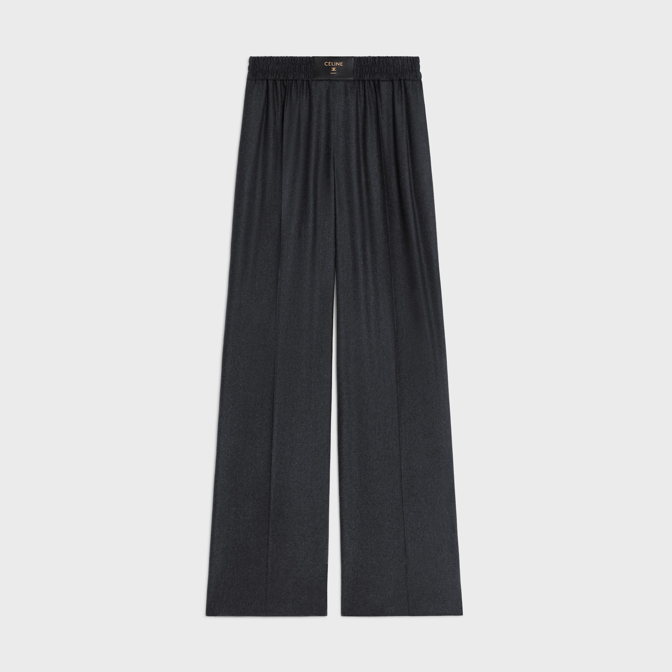 trousers IN CASHMERE FLANNEL - ANTHRACITE | CELINE