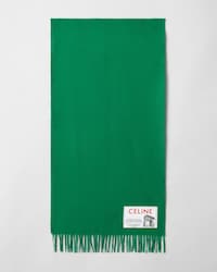 ÉCHARPE EN LAINE ET CACHEMIRE - VERT -  - 1 | CELINE