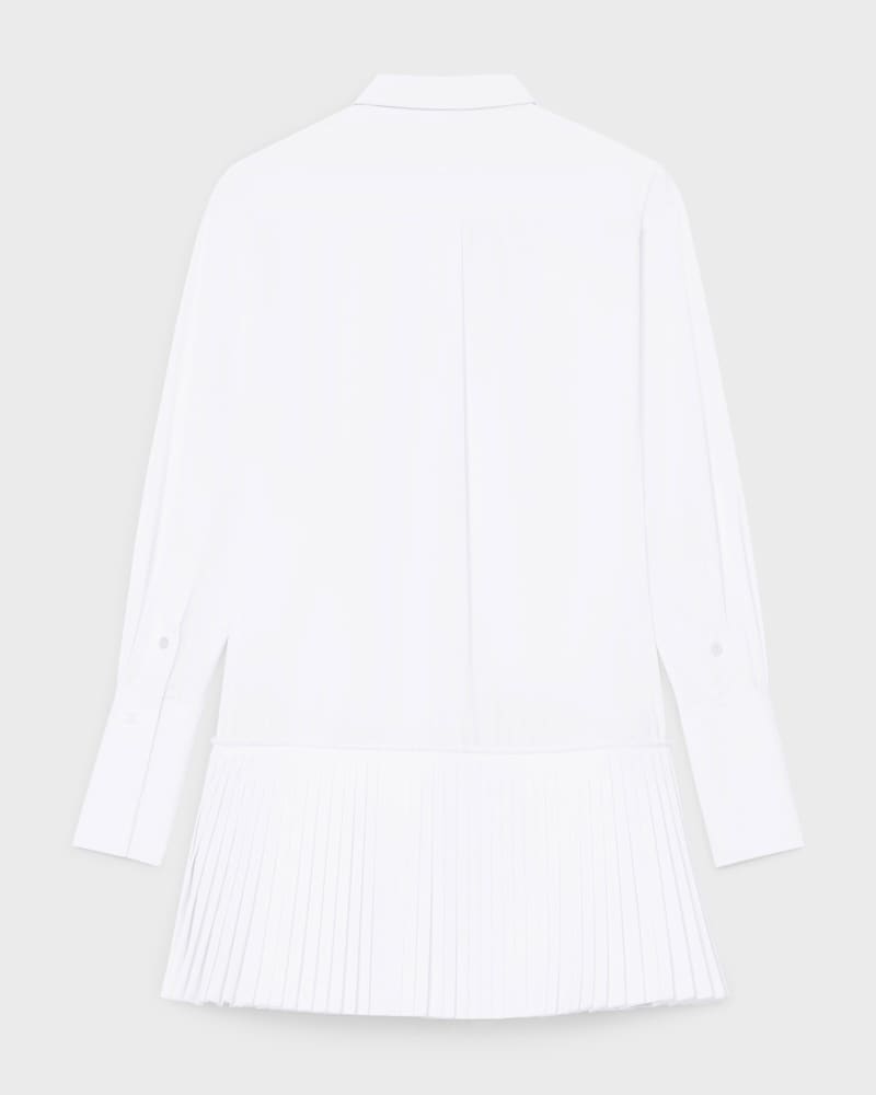 shirt dress IN technical cotton poplin - WHITE -  - 1 | CELINE