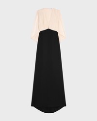 column dress IN silk crepe muslin - IVORY -  - 1 | CELINE