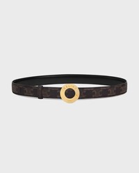 Reversible Strap 25MM IN Taurillon Leather and Triomphe Canvas -  -  - 1 | CELINE