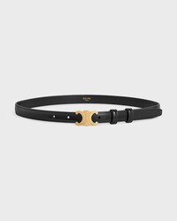 Triomphe Gürtel 18 mm AUS Taurillonleder - SCHWARZ -  - 1 | CELINE
