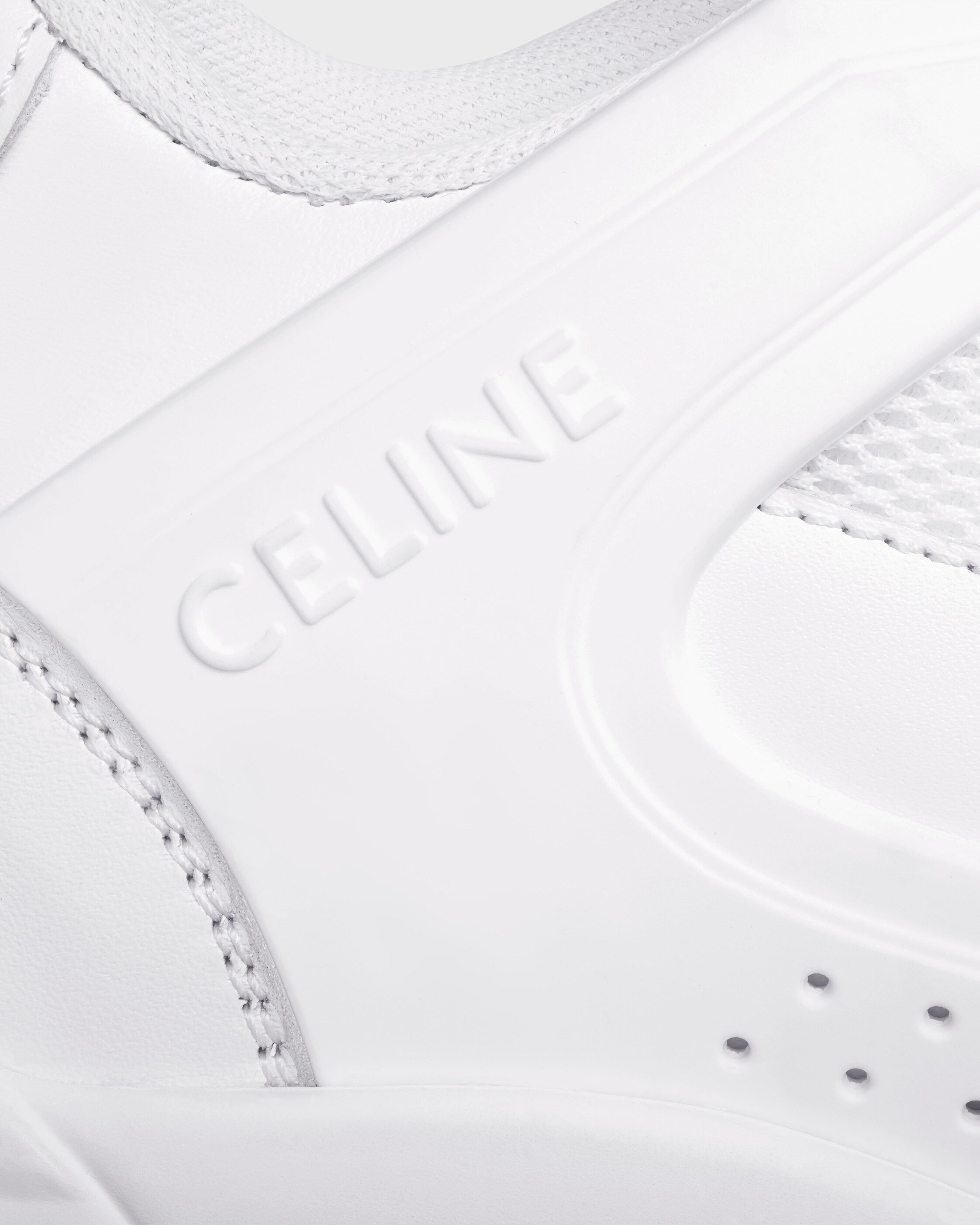 CELINE CT-09 レースアップ ロースニーカー / カーフスキン＆メッシュ