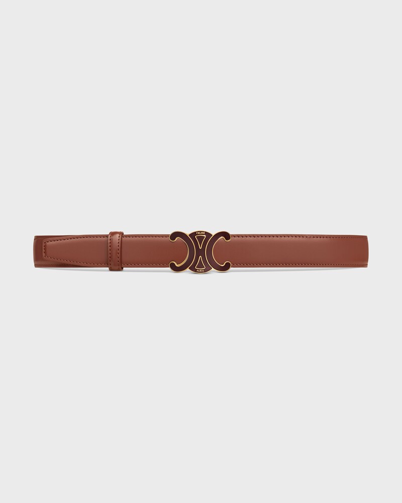 Reversible Strap 25MM IN TAURILLON LEATHER AND CROCODILE EMBOSSED CALFSKIN -  -  - 1 | CELINE