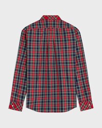 camisa de tartán de algodón - AZUL MARINO/ROJO/AMARILLO -  - 2 | CELINE