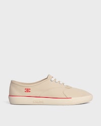 ALAN SNEAKER AUS CANVAS UND KALBSVELOURSLEDER - BEIGE -  - 1 | CELINE