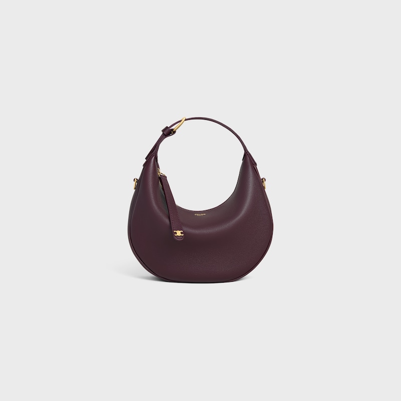 กระเป๋า Celine Lulu ขนาด Teen หนังลูกวัวลายเกรน - สีเบอร์กันดีเข้ม - LULU - 1 | CELINE