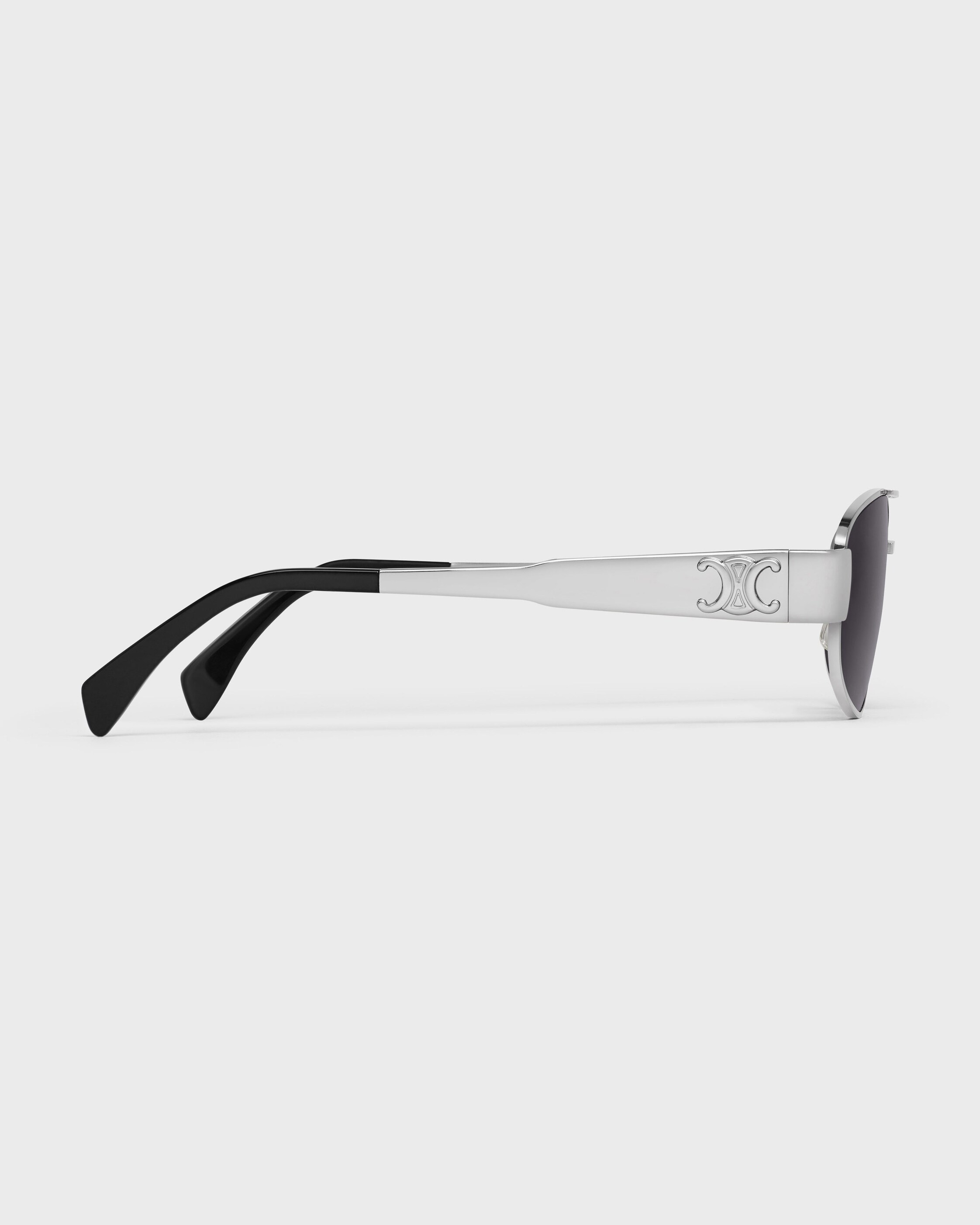 Triomphe Metal 03 Sunglasses in Metal - SILVER / SMOKE | CELINE