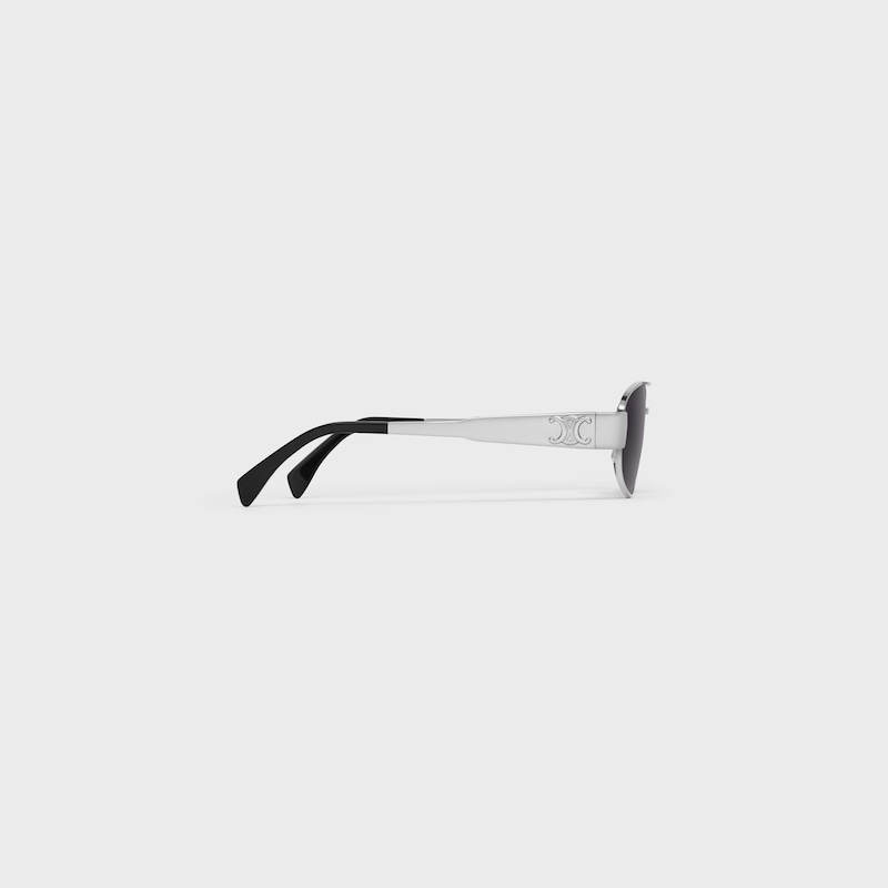 Triomphe Metal 03 Sunglasses in Metal - SILVER / SMOKE -  - 1 | CELINE