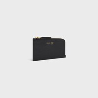 PORTE-CARTES LONG ZIPPé VEAU SOUPLE GRAINé - NOIR / ULTRA BLEU - PORTE-CARTES - 2 | CELINE