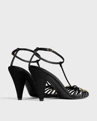CAGE SANDALEN MIT ABSATZ AUS Satin - SCHWARZ -  - 2 | CELINE