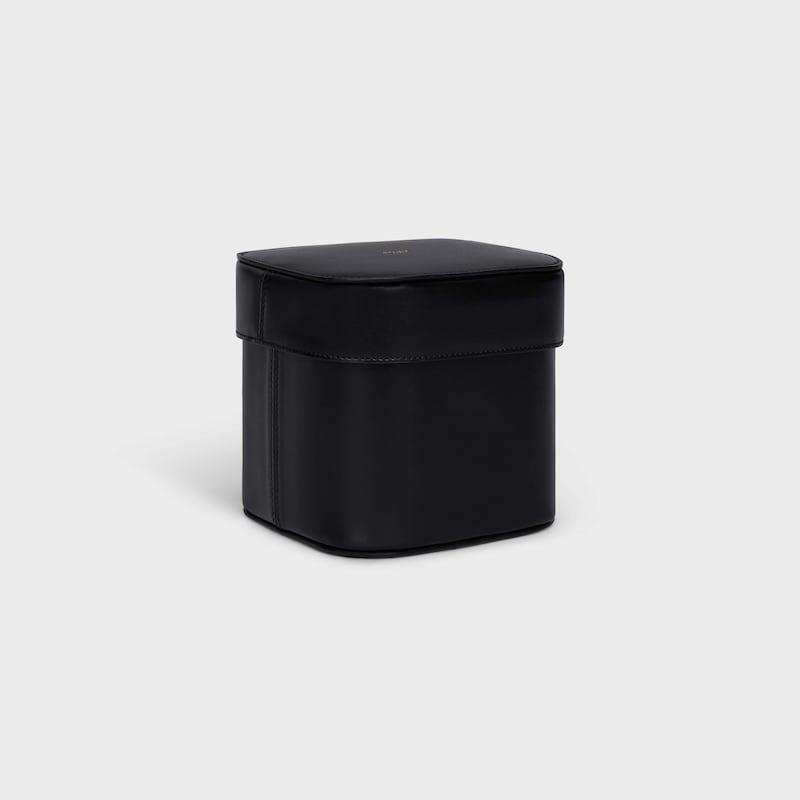 Medium Box in Shiny Calfskin - BLACK - CELINE MAISON - 1 | CELINE