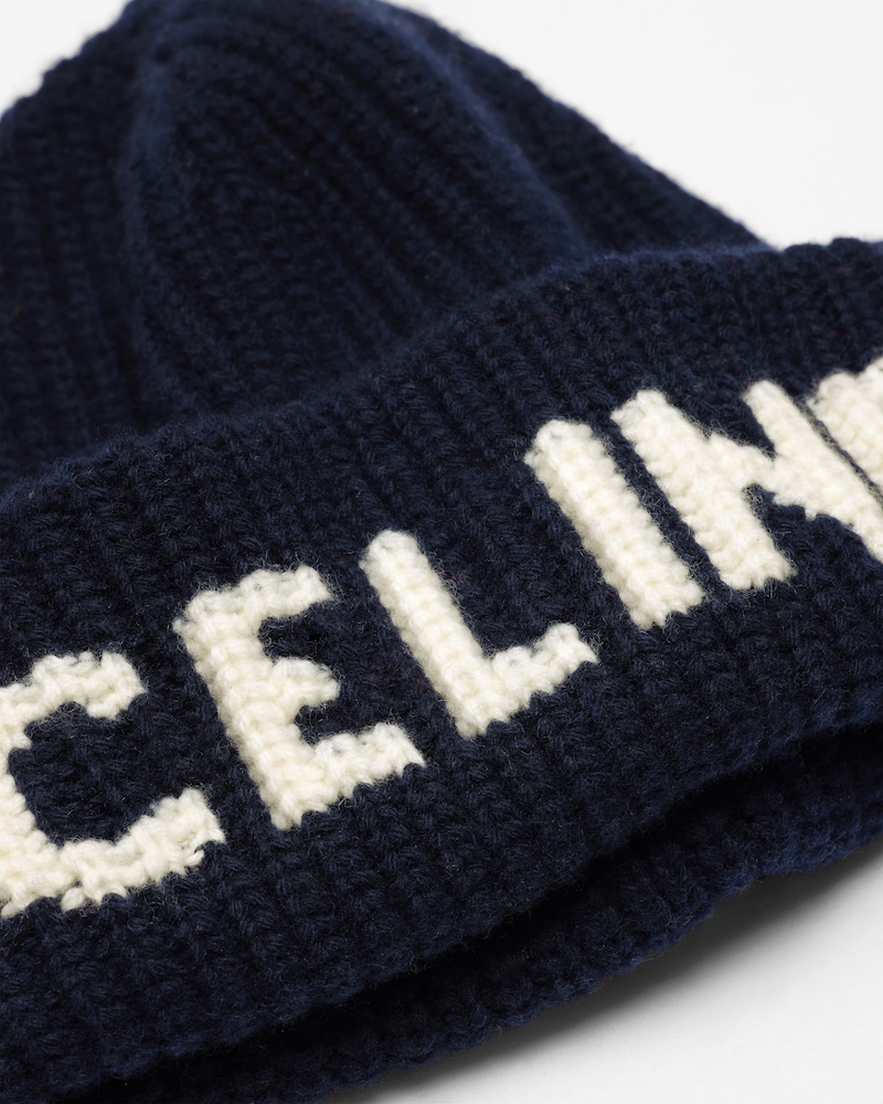beanie IN wool cashmere - DARK NAVY -  - 1 | CELINE