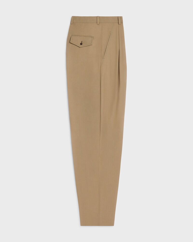 montauk trousers IN wool - LIGHT KHAKI -  - 1 | CELINE