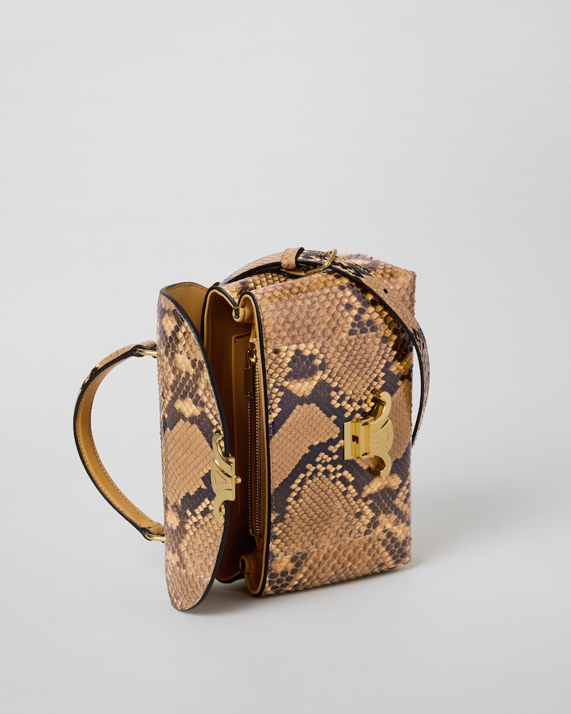TEEN NINO BAG IN PYTHON - SOFT CAMEL - EVENING - 1 | CELINE