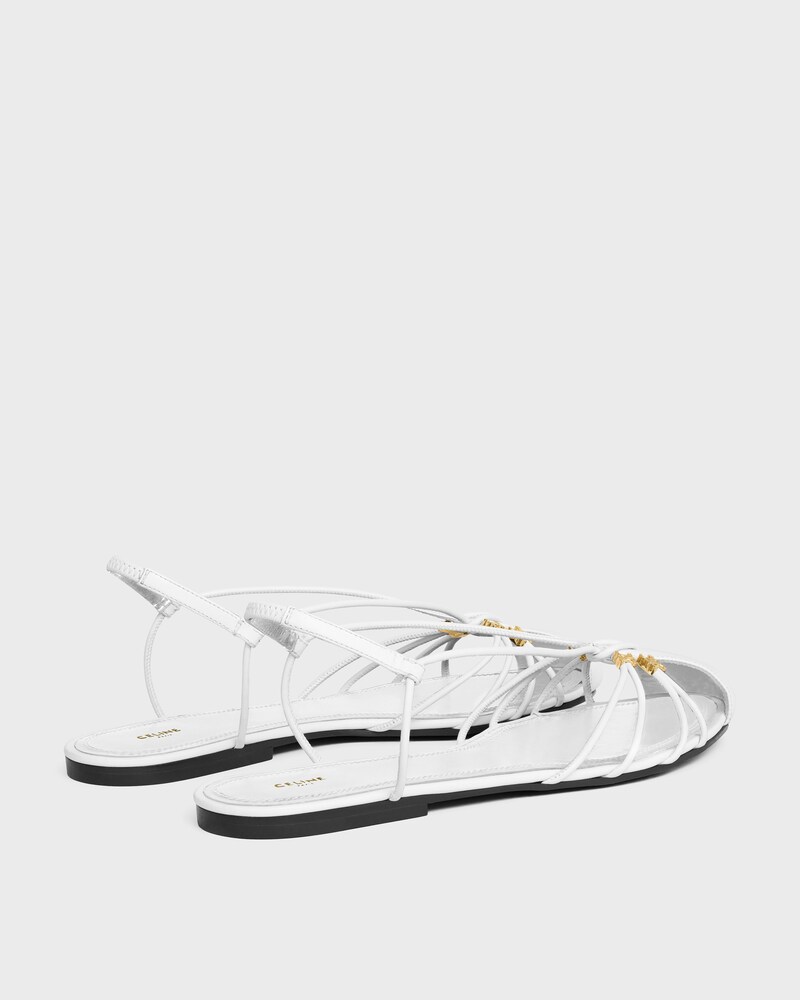 COCKTAIL SANDAL IN GOATSKIN - WHITE -  - 1 | CELINE