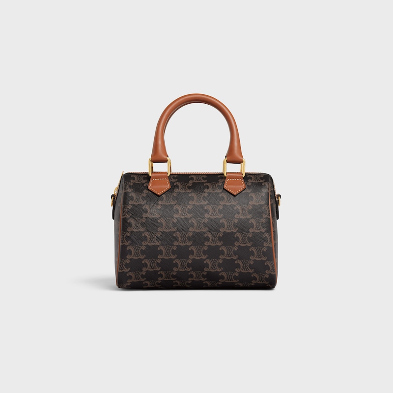 SMALL BOSTON IN Triomphe Canvas and calfskin - TAN - GIFT FINDER - 1 | CELINE