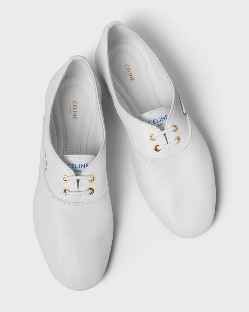 JAZZ SHOE IN LEATHER - Ultra White -  - 1 | CELINE