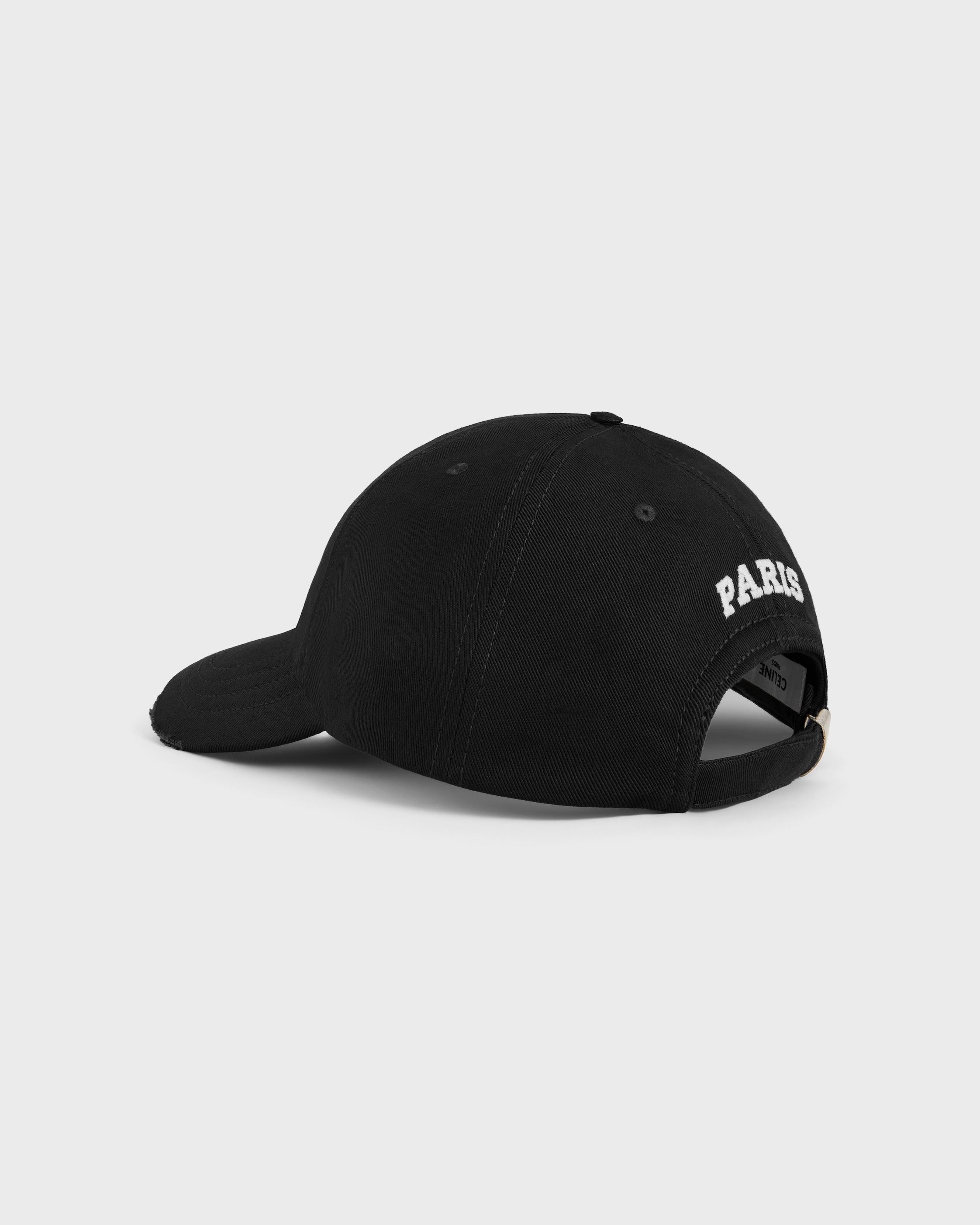 vivienne cap IN light gabardine - BLACK | CELINE