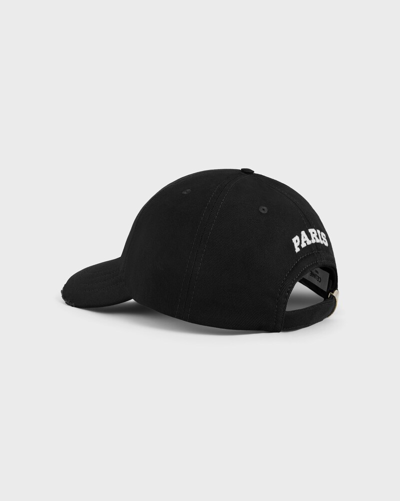 vivienne cap IN light gabardine - BLACK -  - 1 | CELINE