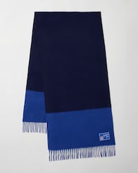 ÉCHARPE EN CACHEMIRE BICOLORE - BLEU MARINE/BLEU -  - 2 | CELINE