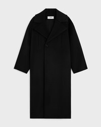 coat IN WOOL CLOTH - BLACK -  - 1 | CELINE