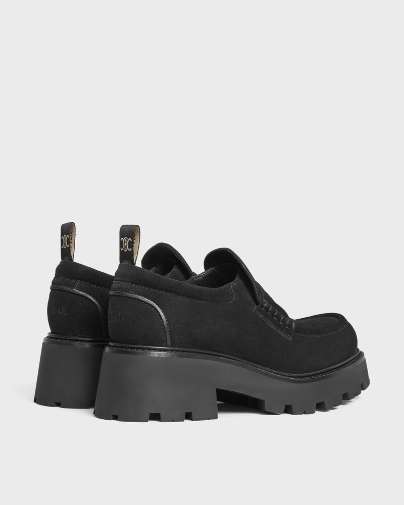 CELINE TRIOMPHE LOAFERS IN SUEDE CALFSKIN  - BLACK -  - 1 | CELINE