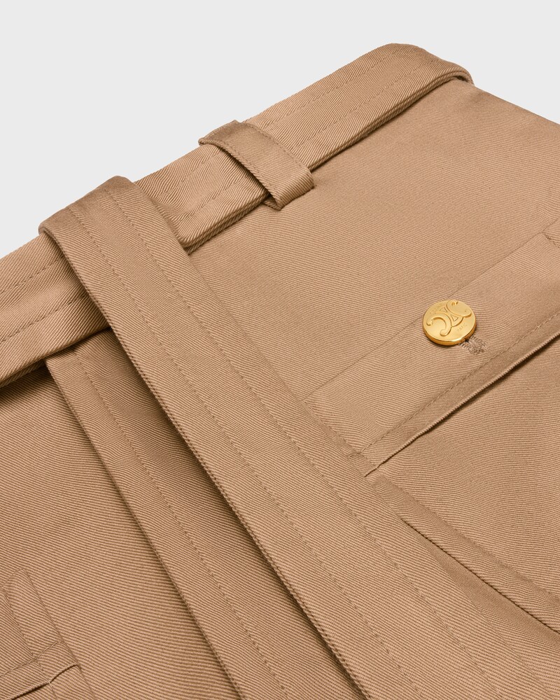 pantalon taillat twill de coton - CARAMEL -  - 1 | CELINE