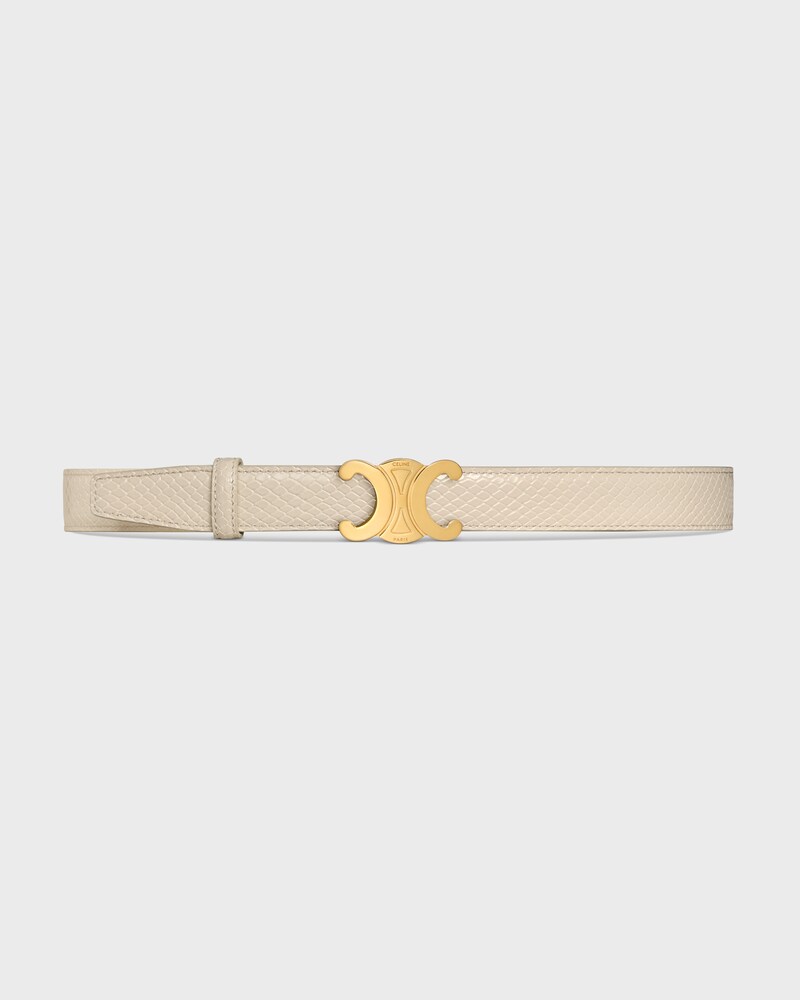 リバーシブルストラップ 25MM / トリヨンレザー＆パイソン型押しカーフスキン -  -  - 1 | CELINE