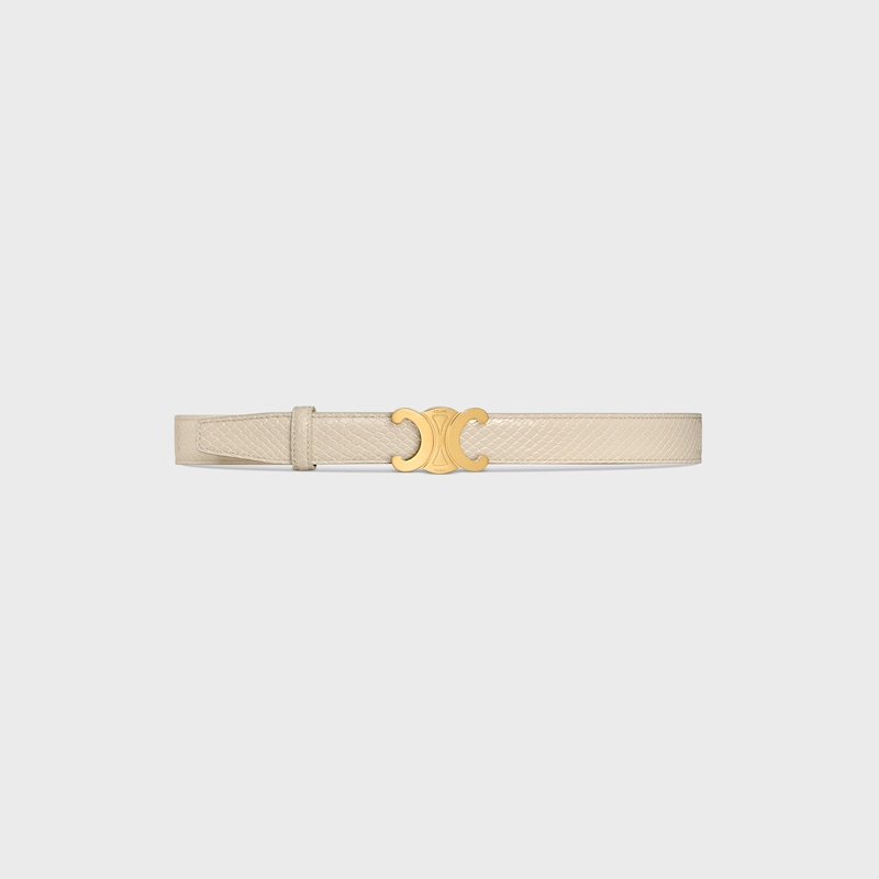 lanière de ceinture réversible 25MM Cuir de Taurillon et Veau façon python -  -  - 1 | CELINE