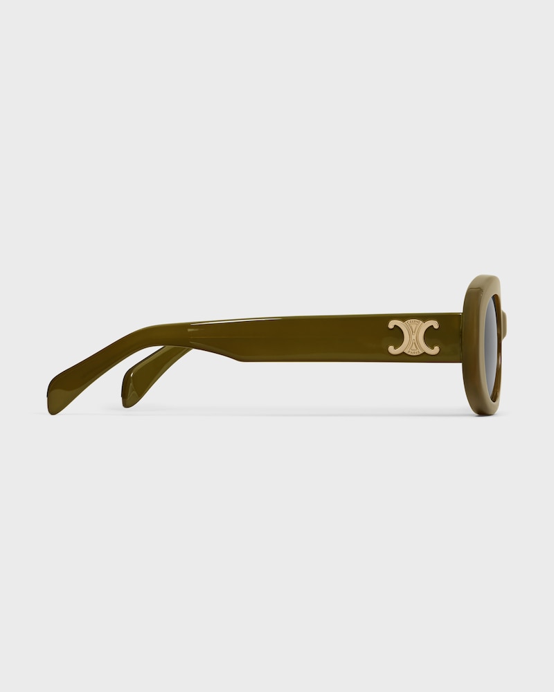 Triomphe 01 sunglasses in Acetate - Milky Olive -  - 1 | CELINE